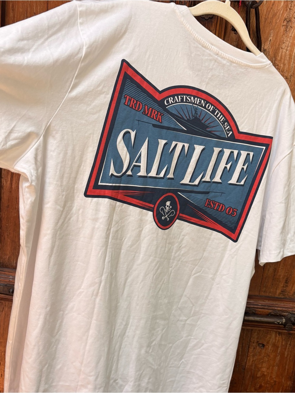 Salt Life Men's White Graphic T-Shirt XXL EUC